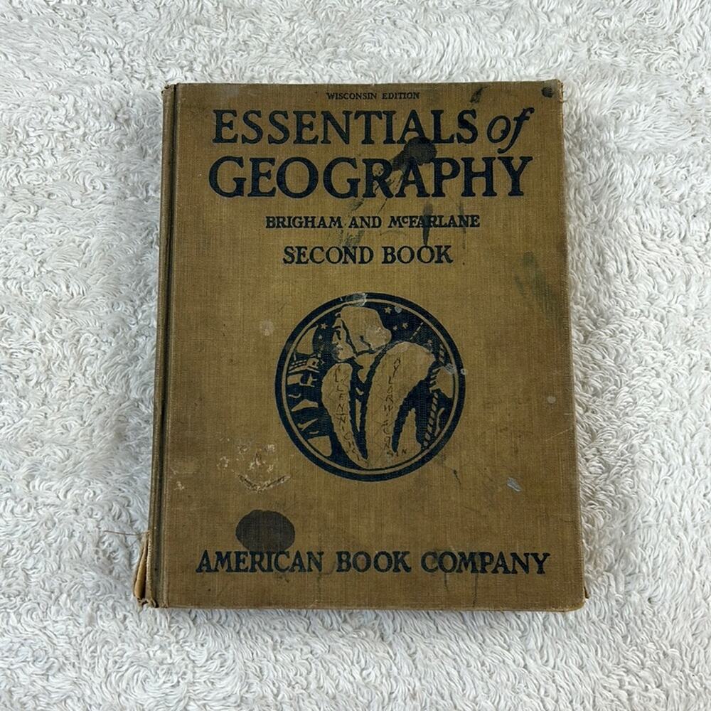 Essentials of‎ Geography Second Book Wisconsin Edition 1916 vintage book